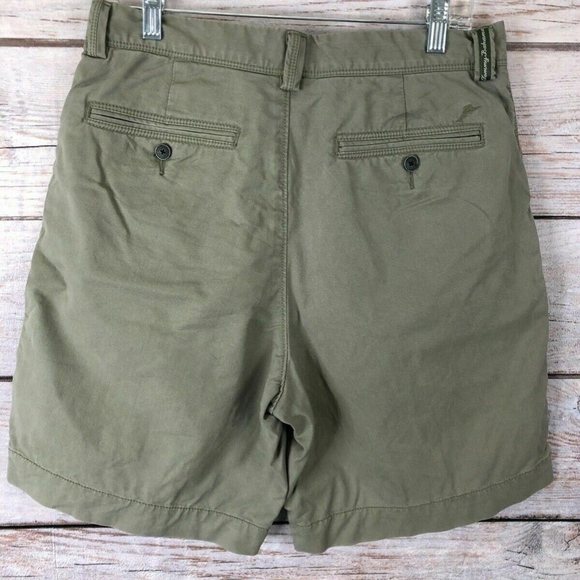 Tommy Bahama Flat Front Khaki Shorts - Picture 2 of 6